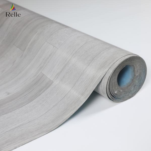 Embossed Plastic Heterogeneous Flooring Wood Grain Hospital PVC Flooring