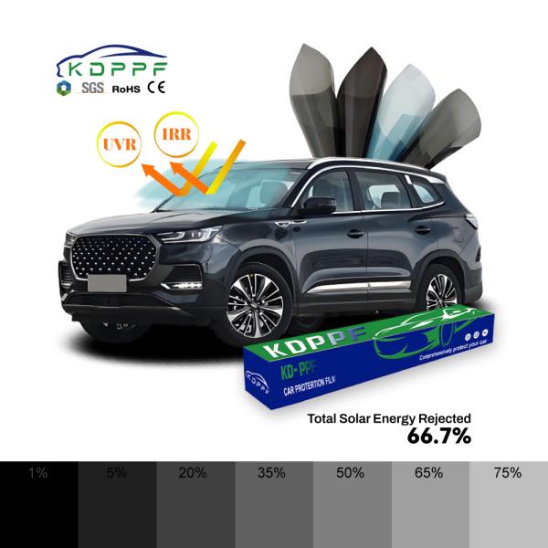 High Quality Vlt 17.5% Wholesale Price Auto Tint Window 99% Solar Car Window Tinting Film