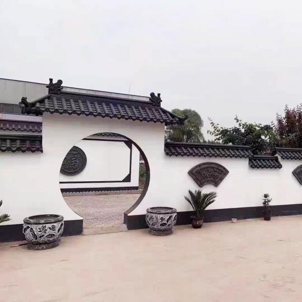 Couverture de toiture chinoise en feuille de plastique Ornements de tuiles de toiture traditionnelles ASA