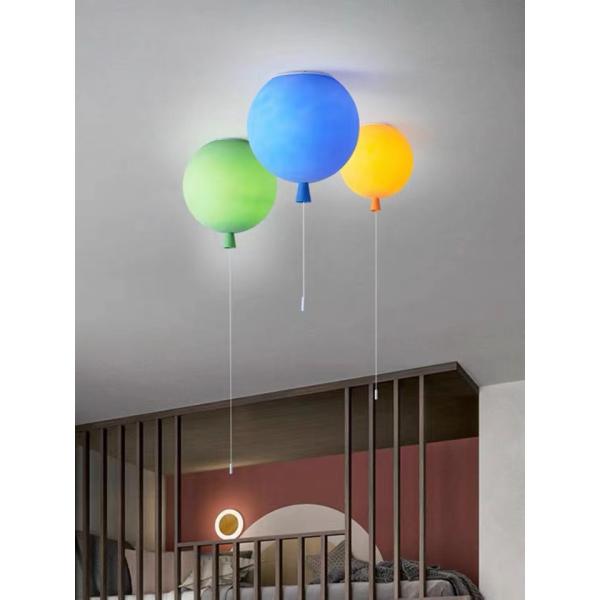 Kids Children Bed Room Pendant Light Colourful Glass Balloon Led Ceiling Lamp