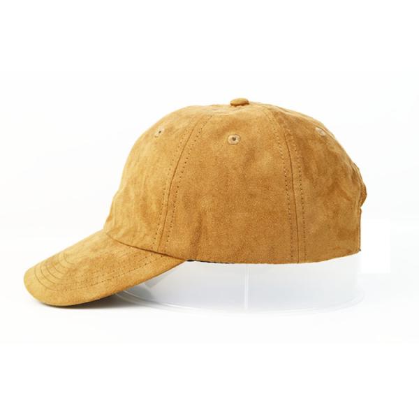 Wholesale Suede Yellow Customize Blank leather strap metal buckle baseball Hats Caps