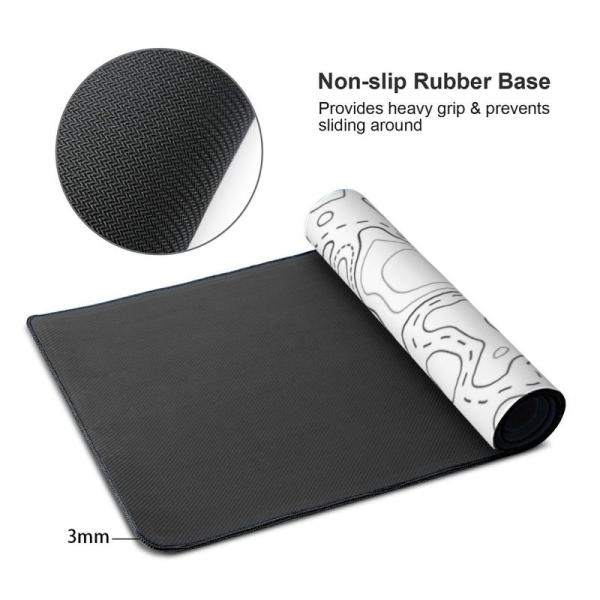 Natural Rubber fabric Minimalist Line Large Mouse Pads for Custom Sublimation Gaming