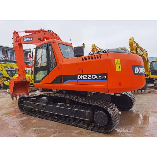 Doosan DH220 DH225 DH215 использовало экскаватор Crawler с ведром