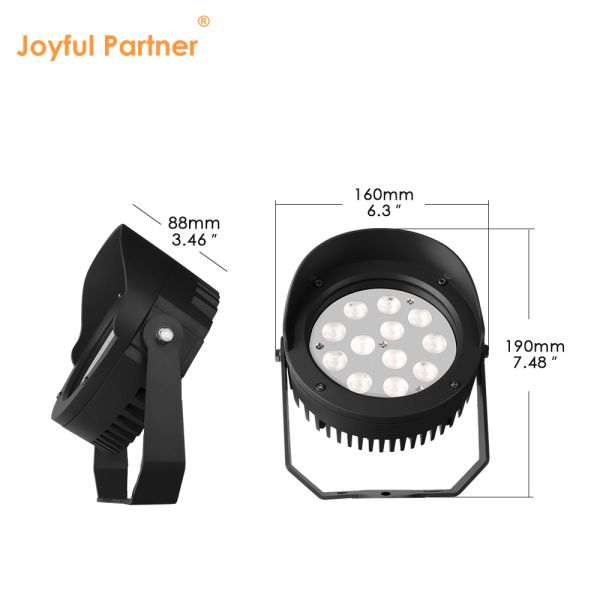 LED Garden Spot Light with Adjustable Focus Diameter 160MM 36W Built-in DMX512