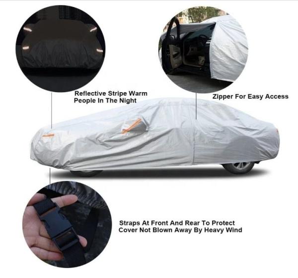 All weather Car Cover / Pvc/ Pe / Peva Wholesale Waterproof Sun Protection Rain Snow Polyester Car Cover