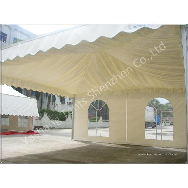 Replacement Tent Parts Decorative Lining Satin Cloth / Trevira CS Material
