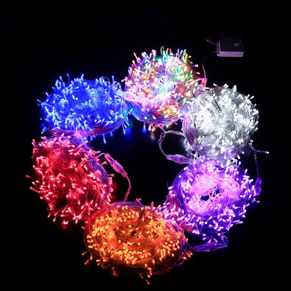 Outdoor Waterproof 300m Purple LED Fairy Lights String Garland for Christmas Holiday Decoration