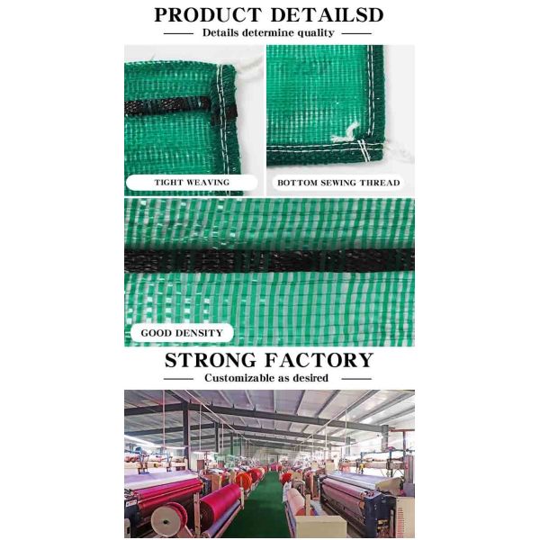 58*86cm Green Color Mexico Pp Leno Mesh Bag For Cucumber Lemon Vegetable Packing