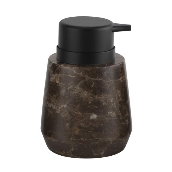 Raindrop Shape Dark Emperoda Marble Soap Dispenser Bathroom Accessories Set