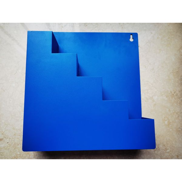 Blue Industrial Metal Iron Storage Box Cable Ties Organizer Box For German Market