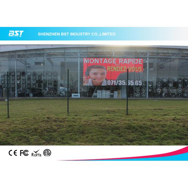 Exhibición transparente de la malla de P31.25mm 1R1G1B LED con 7000nits, ligero