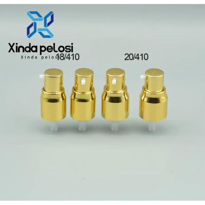 24mm Body Lotion Pump Dispenser With Plastic Screw Cap Aluminum Hand