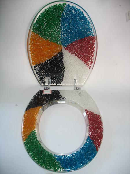 color stone poly resin toilet seat,17'18'19'