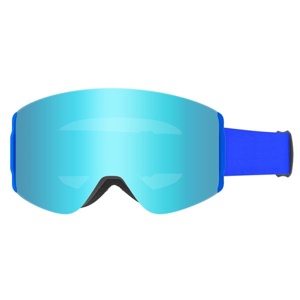 Double-Layer Magnetic Anti-Fog Ski Goggles for Outdoor and Mountaineering with Spherical Lens