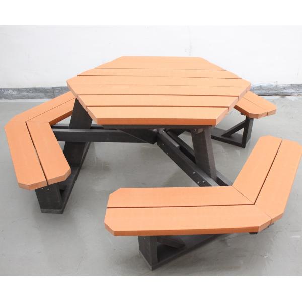 Cast Aluminum Conjoined Table Chair Outdoor Benches Garden Furniture