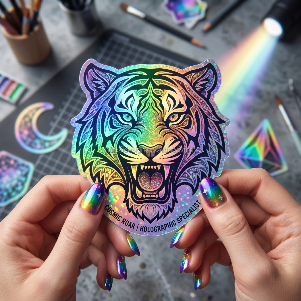 Custom Adhesive Mini Round 3d Product Hologram Stickers