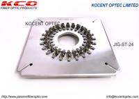 Jig de moagem de conectores de fibra óptica ST PC / fixação de polimento de conectores de fibra óptica