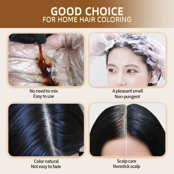 Wholesale OEM Colorful Bubble Hair Dye Shampoo Gentle Non-Irritating