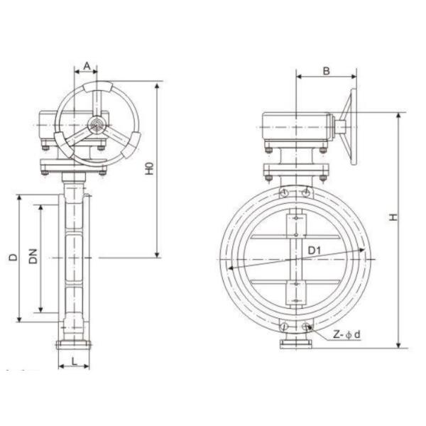 Metal - Seat Butterfly Valve , Fire Fighting Equipment Long Service Life