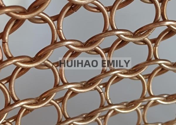10mm Round Ring Chainmail Drapery Metal Ring Mesh Curtain For Hotel Decoration