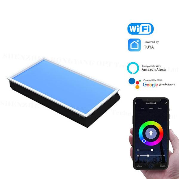 110VAC painel de clarabóia de LED artificial virtual escurecimento 60x120 CCT 6500K 8000lm