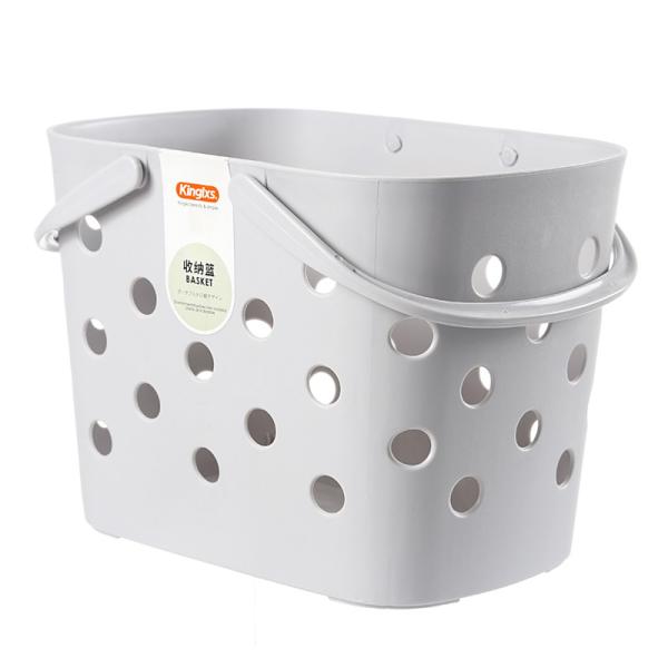 Plastic PE No Break Receiving Basket Loaded Vegetables Fruits Snacks