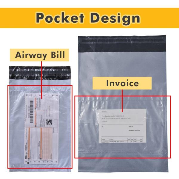Courier bag with pouch pocket bag making machine