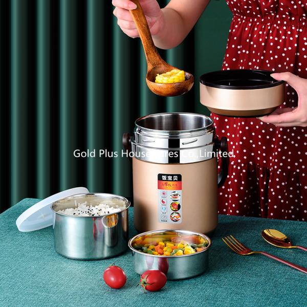 2L Stainless Steel Insulated Food Container Keep Hot 24 Hour Thermos Lunch Box