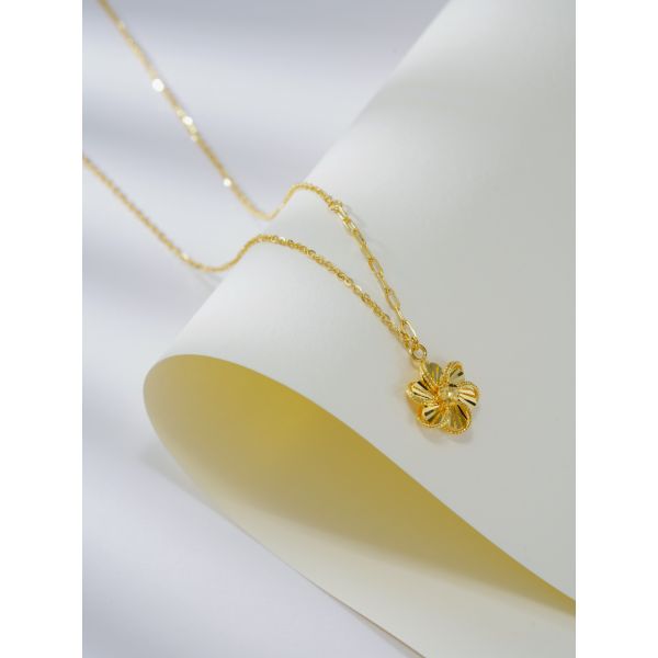 Christmas gift jewelry 18K gold customized type flower pendents rings earrings