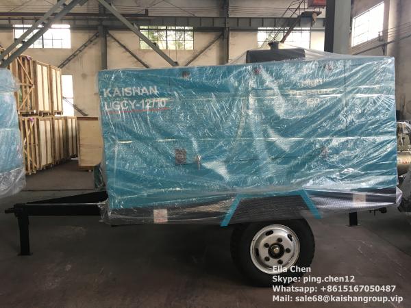 Diesel Driven Air Compressor  12m3/Min Screw Air Compressor Work With Small Drill Rig