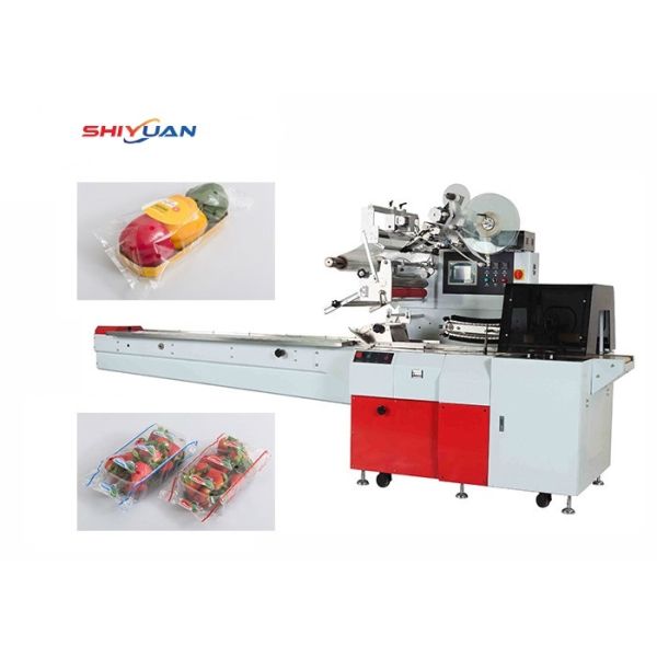 Tomota Cucumber Vegetable Packing Machine With Automatical Tray