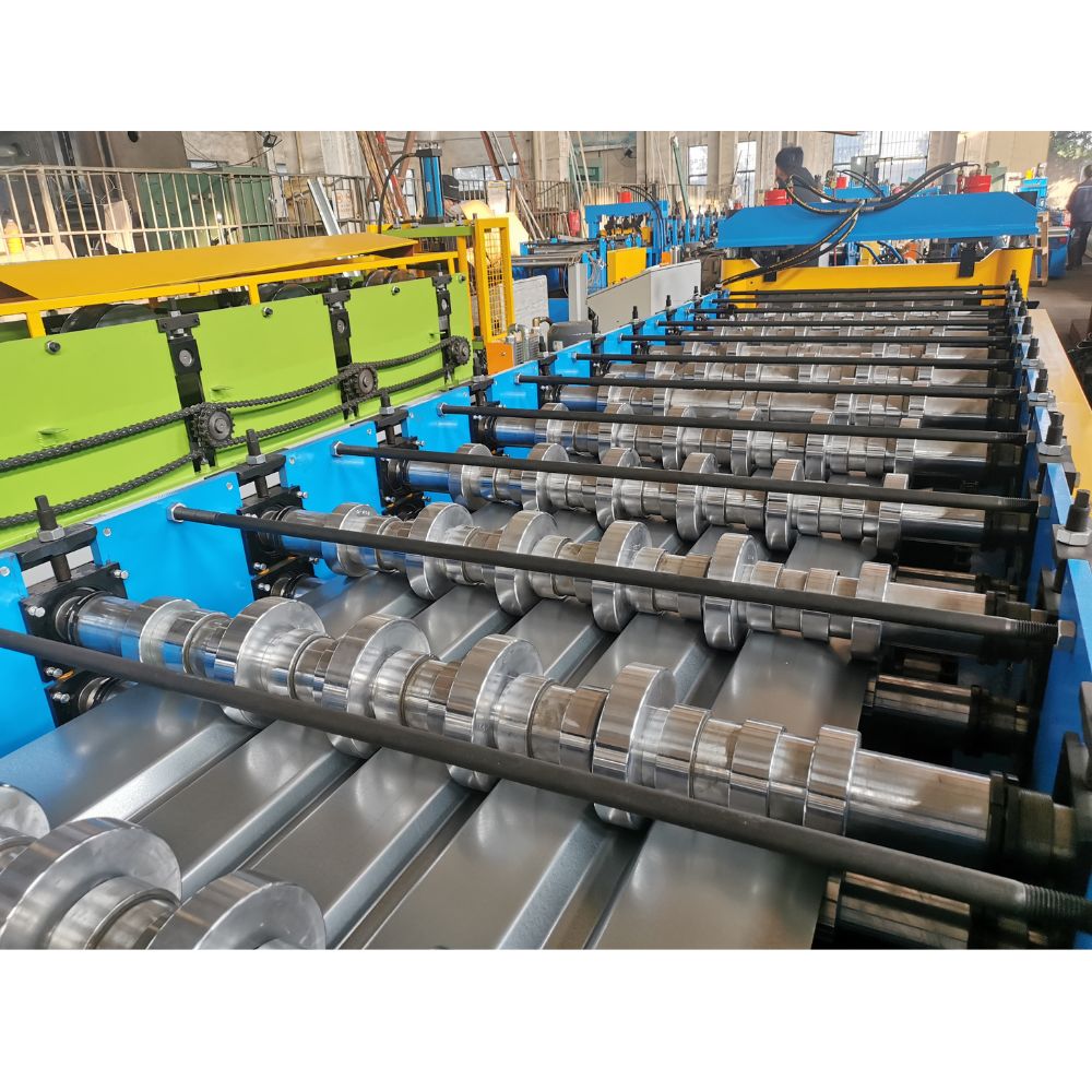 0.8-1.2mm Thickness Galvanized Steel B Type Roof Floor Deck Roll Forming Machine