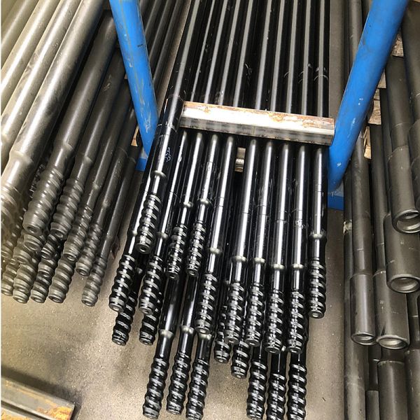 Rock Drill Rod Mining Drilling Tools T38 Top Hammer Threaded Extension Drill Rod