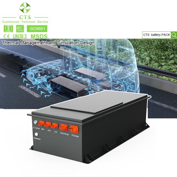 Bateria Lifepo4 Construída em BMS 96V 100Ah 105Ah 150Ah 280Ah 304Ah Bateria recarregável de ferro de lítio para carros elétricos Barco