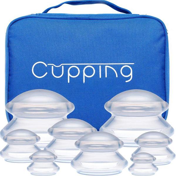 Anti Cellulite Oil Vacuum Silicone Massage Cupping Cups 1.8/2.4/3/3.9inches