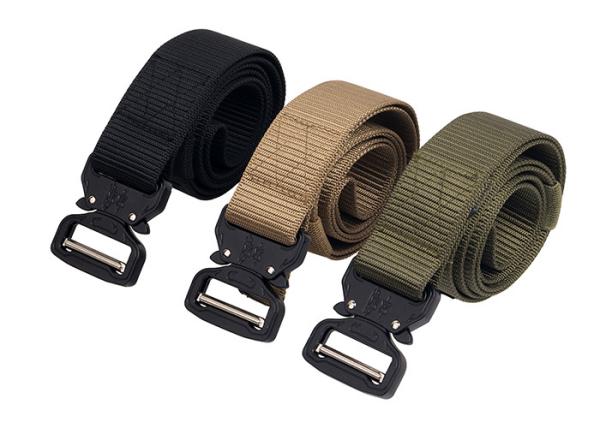 Tactical Belt Outdoor Cobra Buckle Tactical Belts Cobra Nylon Belt  XL size BK
