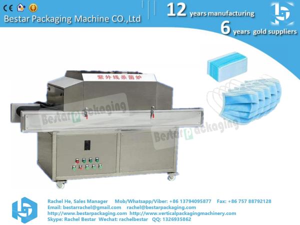Ultraviolet ray sterilization machine for mask, face mask, 3-ply mask