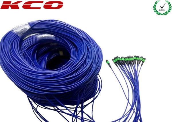 Cabo blindado OM3 OM4 do remendo da fibra ótica do cabo de fibra ótica da fuga de MPO MTP