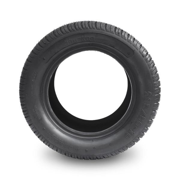 Golf Cart 205/50-10 Street Tires Compatible with 10 Inch Wheels - No Lift Required