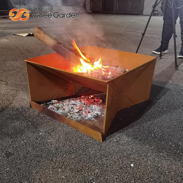 Corten Steel Fire Pit Custom Round Outdoor Personal Large Garden Furniture