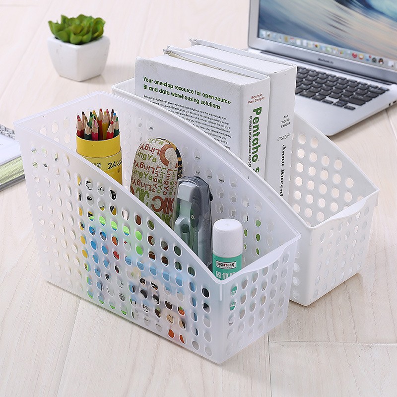 Modern Square Desktop Storage Basket PP Document Storage Box for Environmental Use for Office or Home