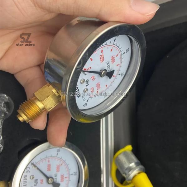 Manufacturing Plant Excavator High Precision Hydraulic Oil Pressure Gauge and Repair Box Set for Pilot Pump Detection Instrument