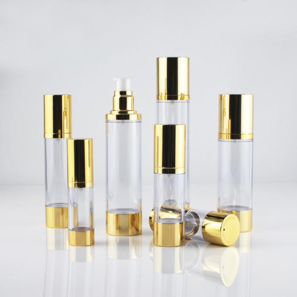Бутылка 50ml насоса серебряного тонера золота алюминиевого безвоздушная заморозила пластиковую бутылку