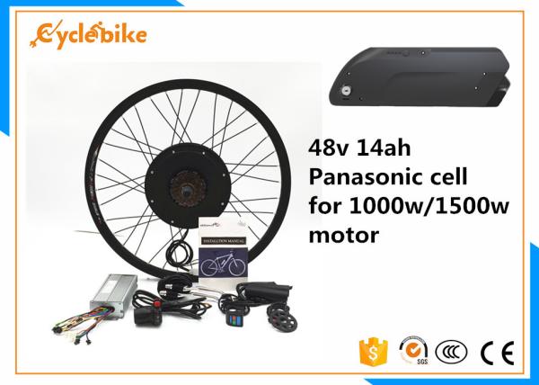 Portable Electric Bike Kit 48v 1000W With Thumb Throttle / Twist Throttle