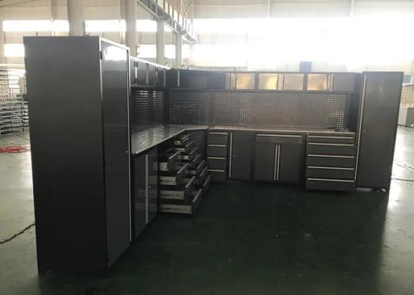 KEY Lock Cold Rolled Steel Assembly Combination Cabinet For Tools Storage In Workshop