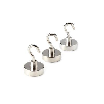 High Strength Neodymium Magnets Hook Nickel Coating Strong Hook Magnets