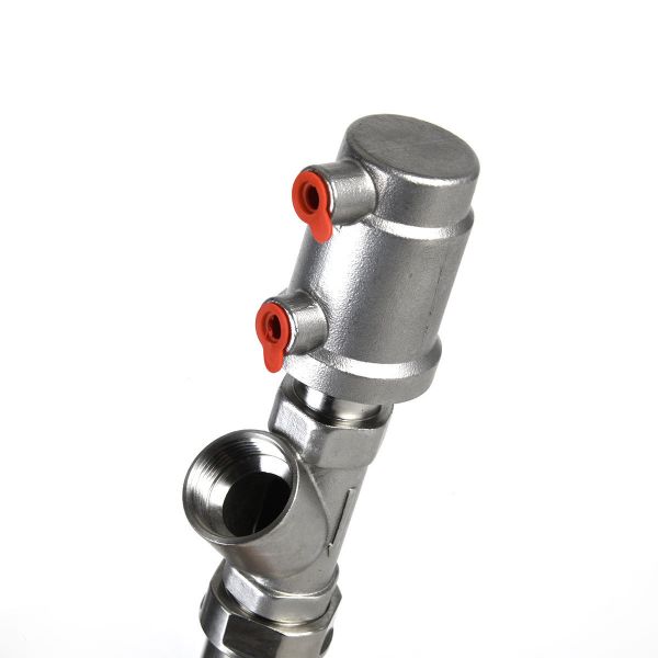 DN15 Pneumatic Angle Stainless Steel Beverage Filling Valve Extended Rod Anti-Drip for Water Oil Control General Application