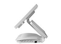 Full Flat POS System PC Fanless Design White ColoR Durable Sturdy Base
