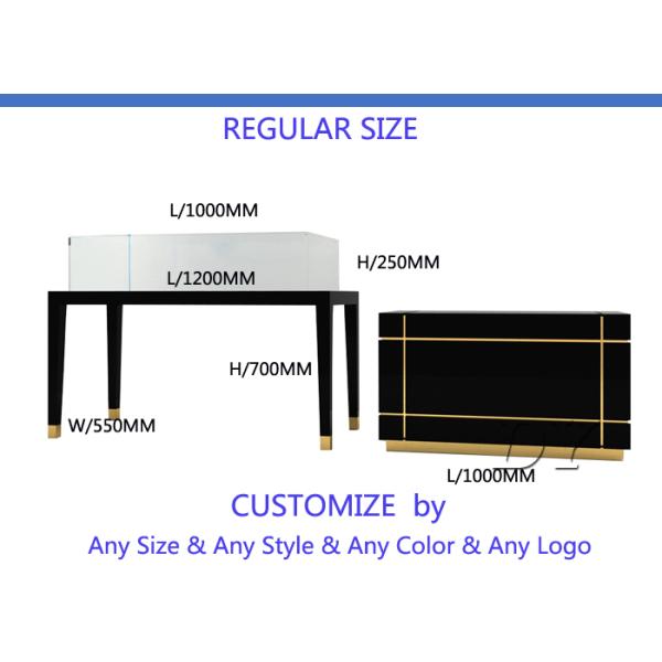 High End Glass Jewelry Display Cases For Supermarket Or Retail Store