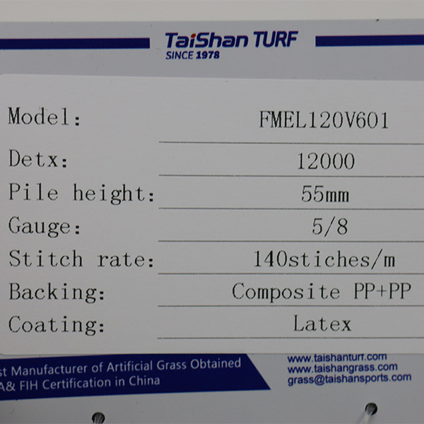 55mm FIFA Standard Football Grass Artificial Turf Futsal Ground Low Maintenance Latex Adhensive